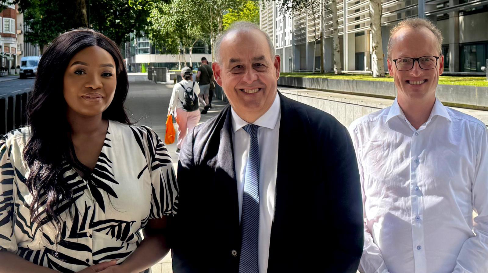 3056 – Nicolle Ndiweni-Roberts Lord Hanson and Tijs Broeke – web Commissioner with Lord Hanson and Tijs Broeke