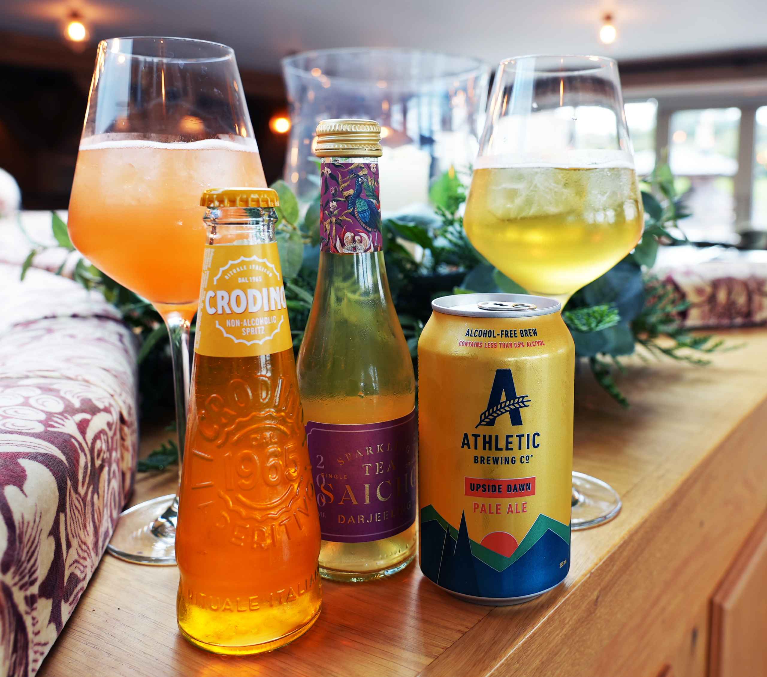 A election of 0% alcohol drinks