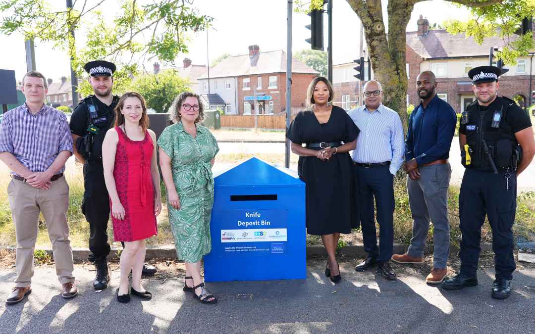 New weapon surrender bin installed to support the fight against knife crime