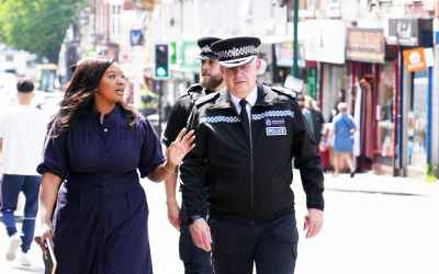 PCC and Chief Constable on Derby City Walkabout