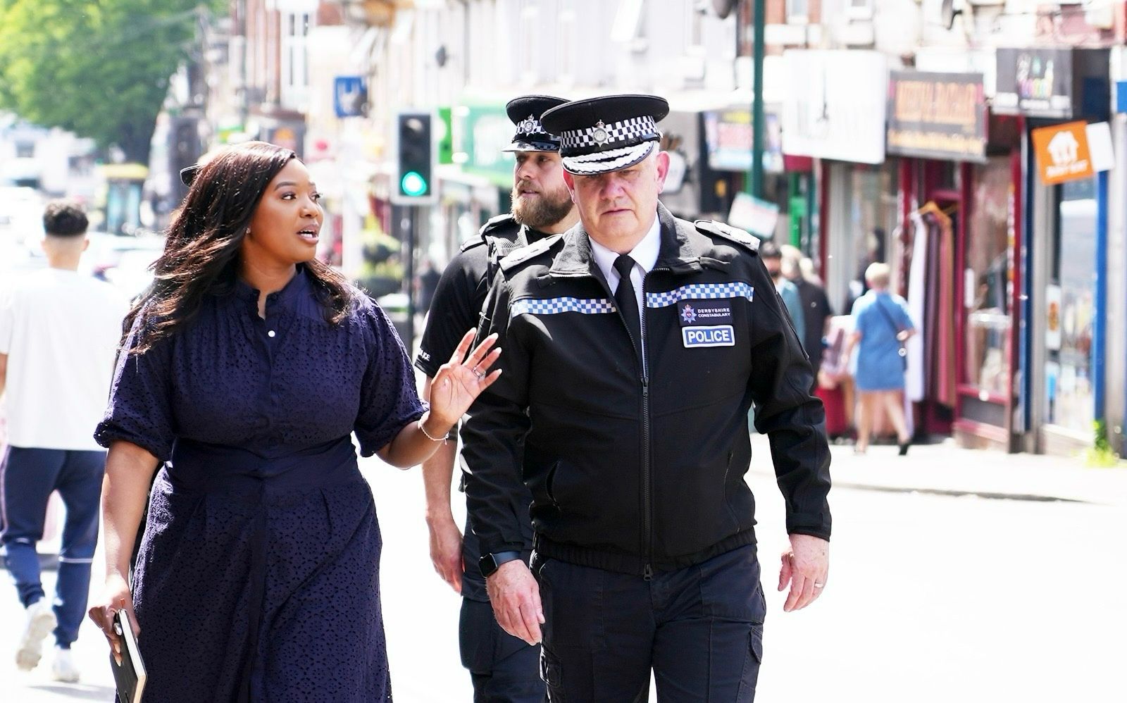 PCC Nicolle Ndiweni-Roberts And Acting CC Simon Blatchly walkabout (003) PCC Nicolle Ndiweni-Roberts And Acting CC Simon Blatchly walkabout